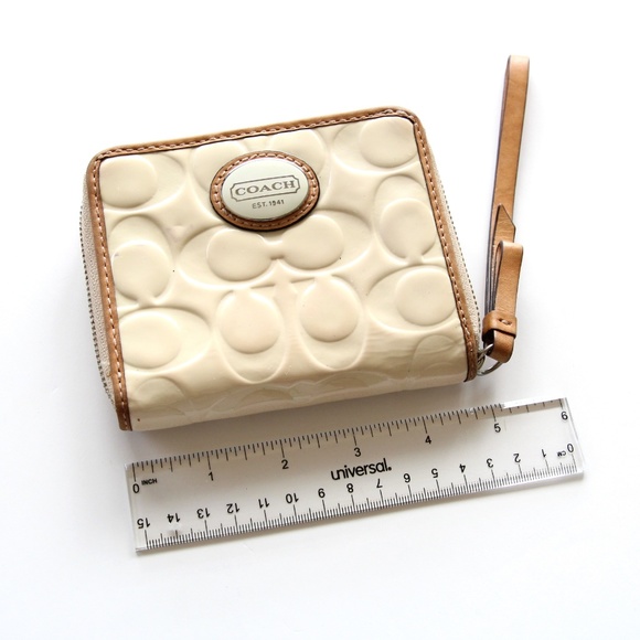 COACH Logo Zip Wristlet / Wallet - Picture 2 of 6